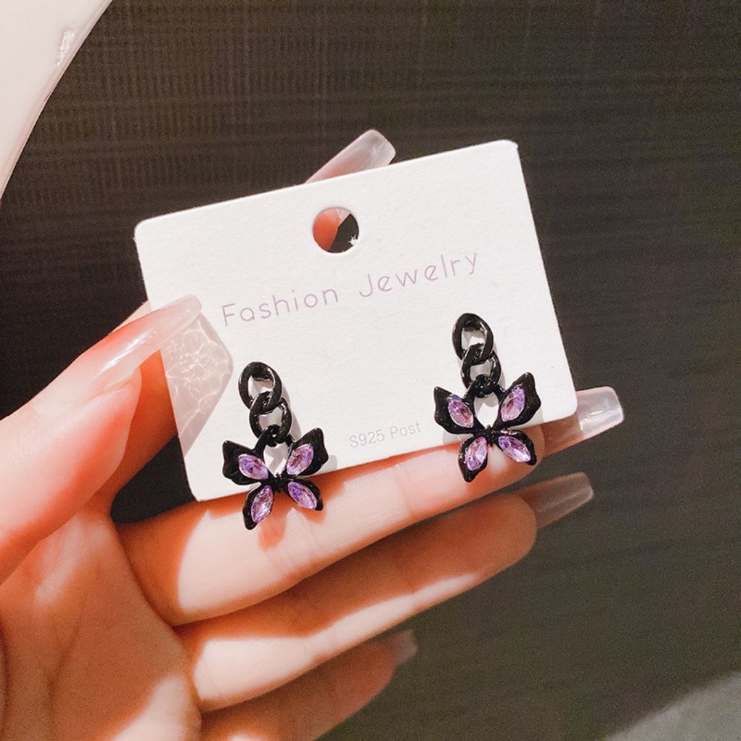 Celestial Dusk Butterflies Earrings