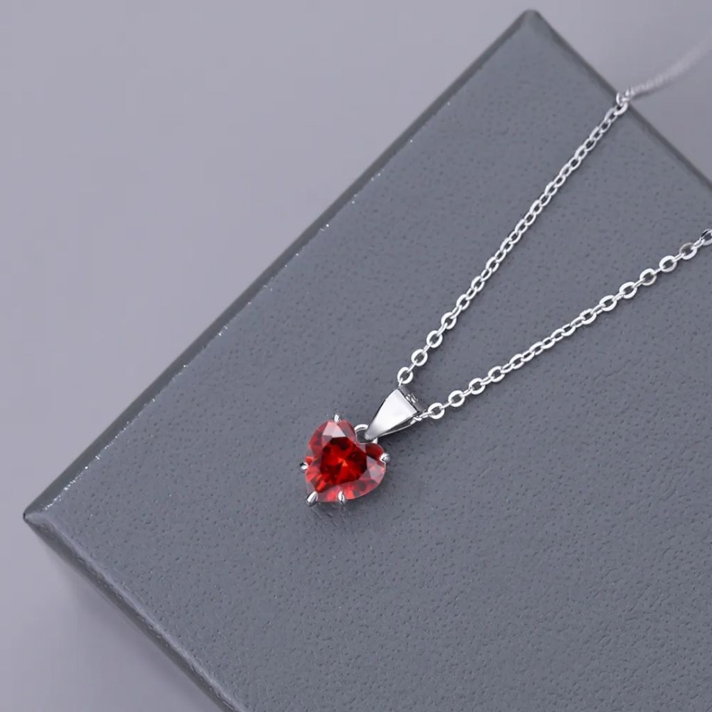 Scarlet Gem Pendant Necklace