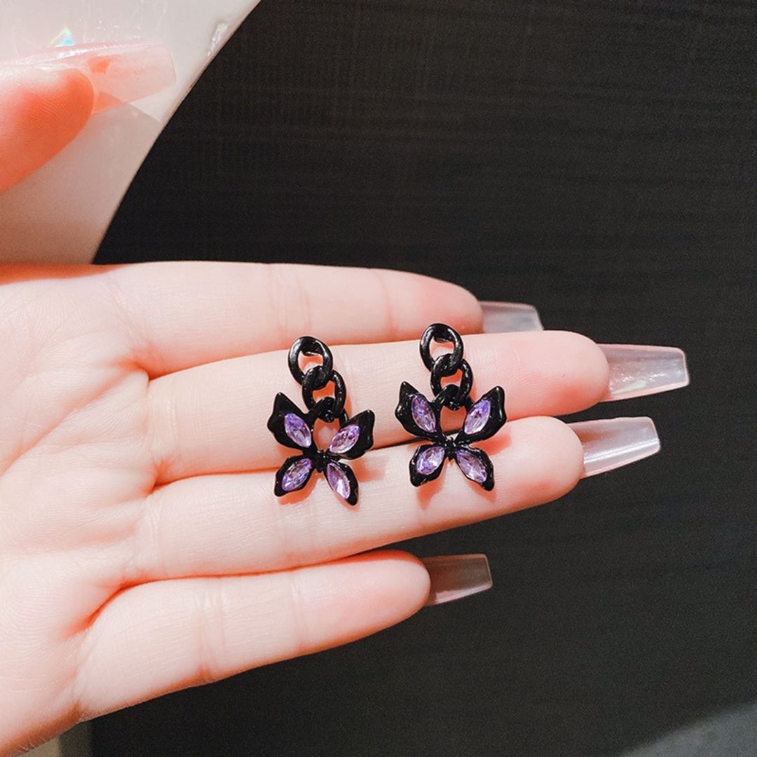 Celestial Dusk Butterflies Earrings