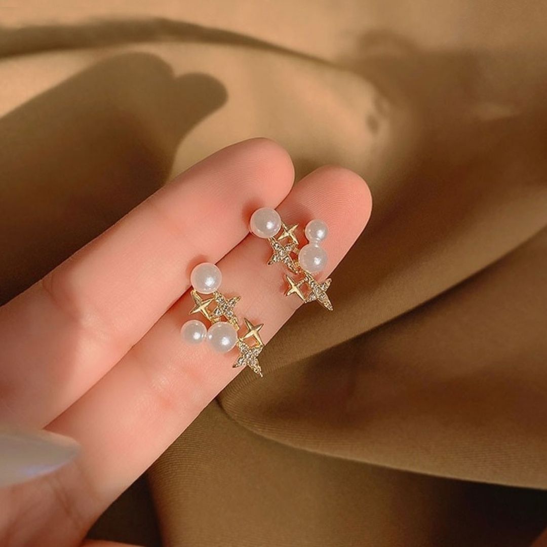 Starry Pearl Earrings