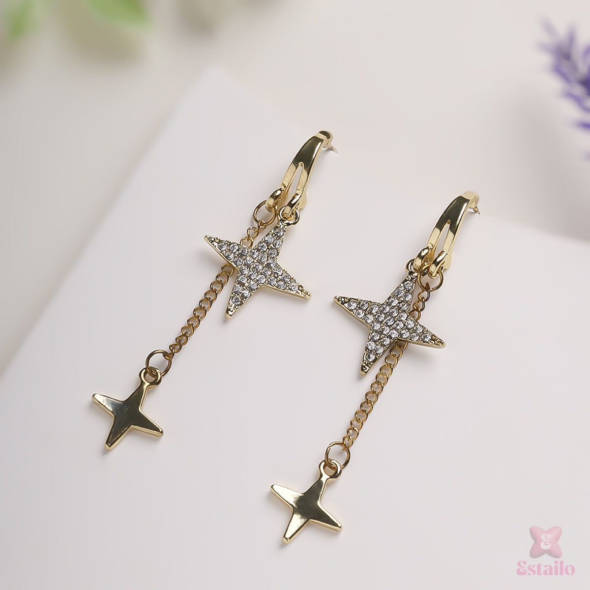 Bling Blogger Star Earrings