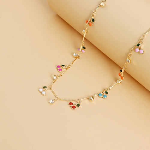 Cherry Blossom Charm Necklace