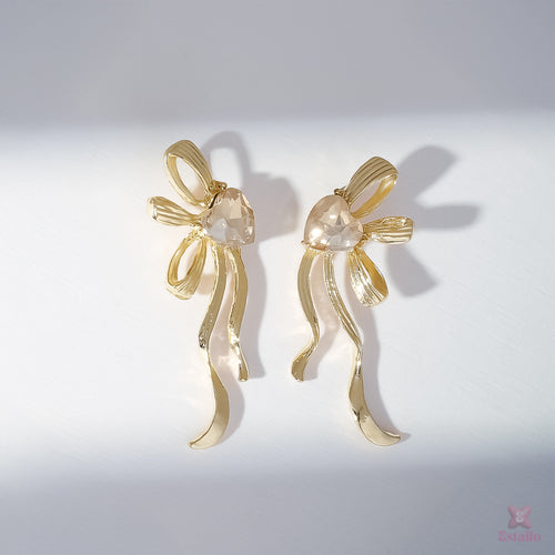 Dangling Bow Earrings