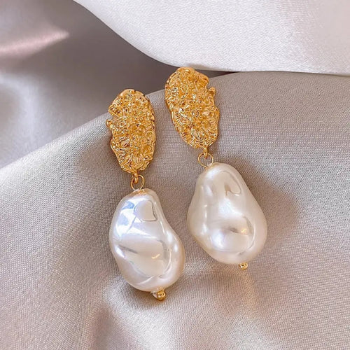Opal Glow Statement Earring