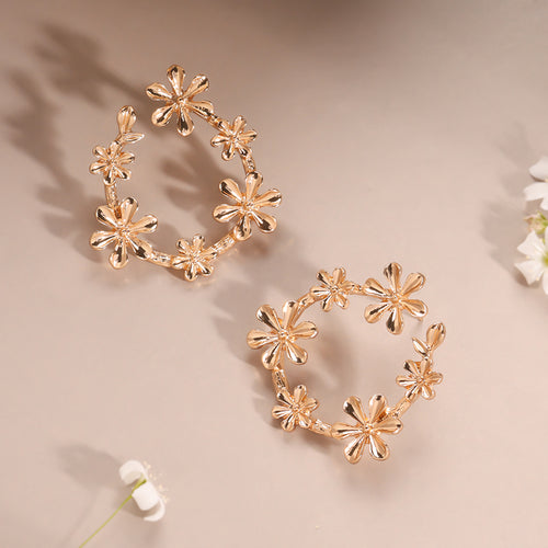 Floral Elegance Statement Earrings