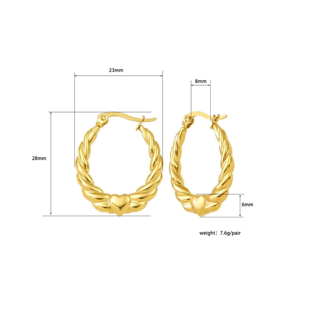 Anti- Tarnish Hoops Earrings