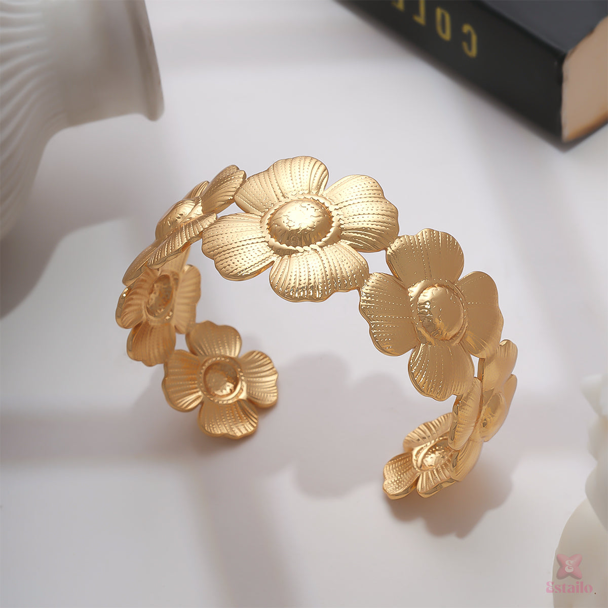 Flora Embrace Cuff Bracelet
