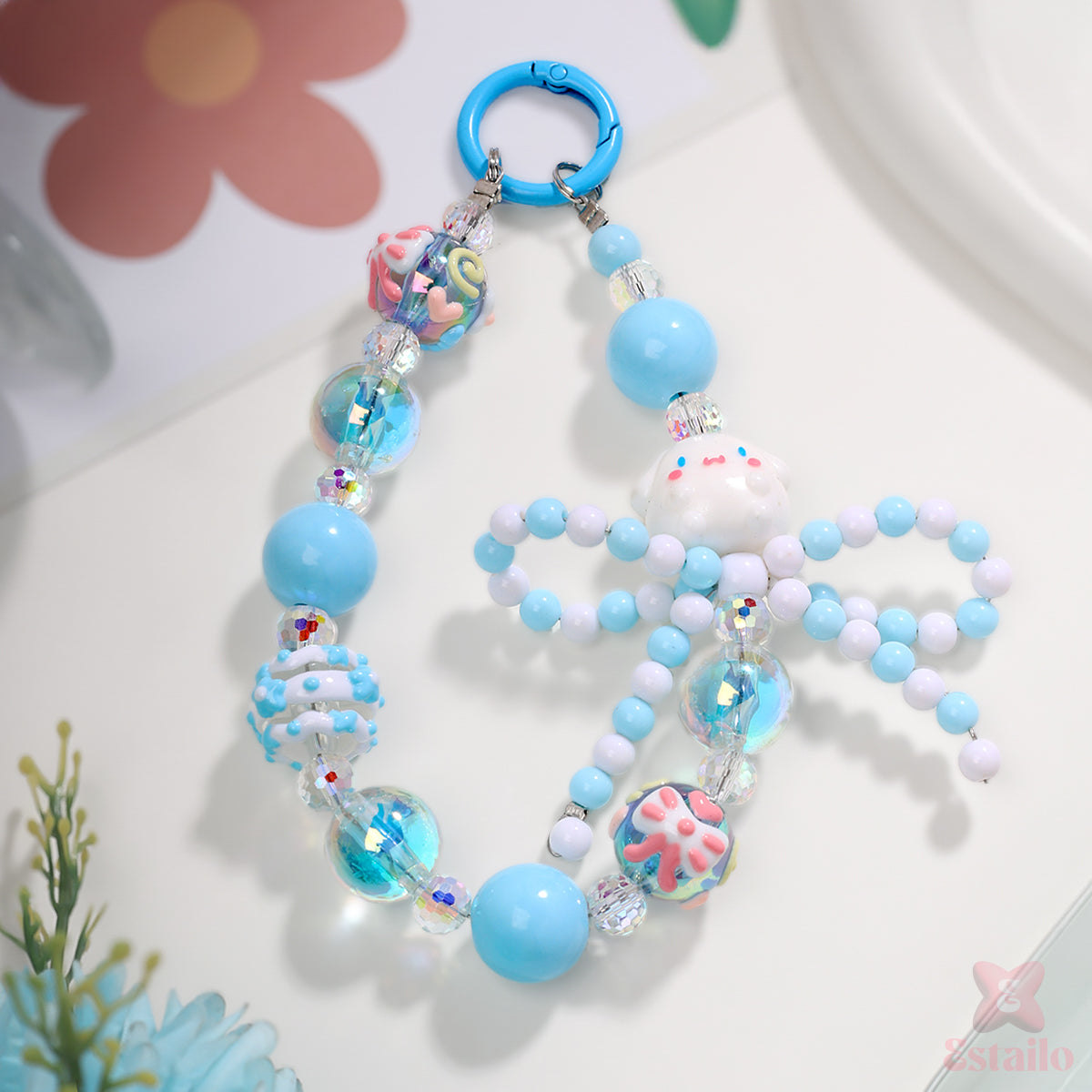 Blue Belle Phone Charm