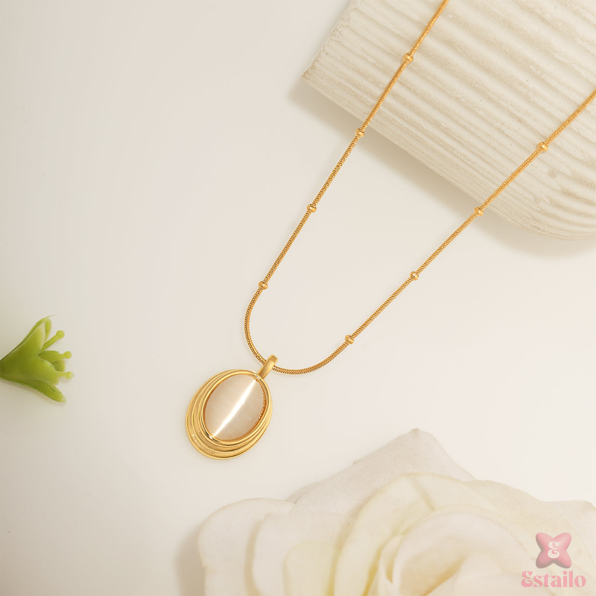 Celestial Oval Necklace