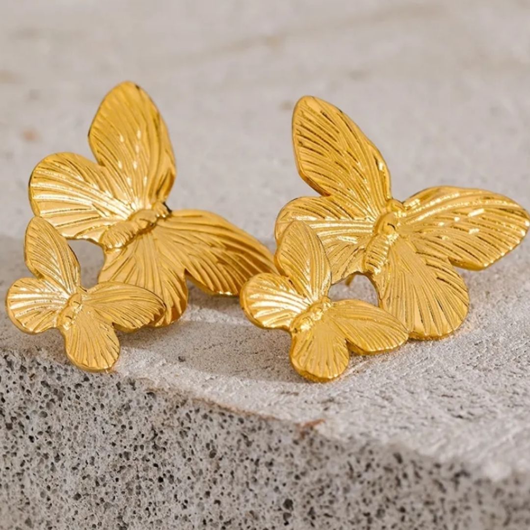 Golden Flutter Earring