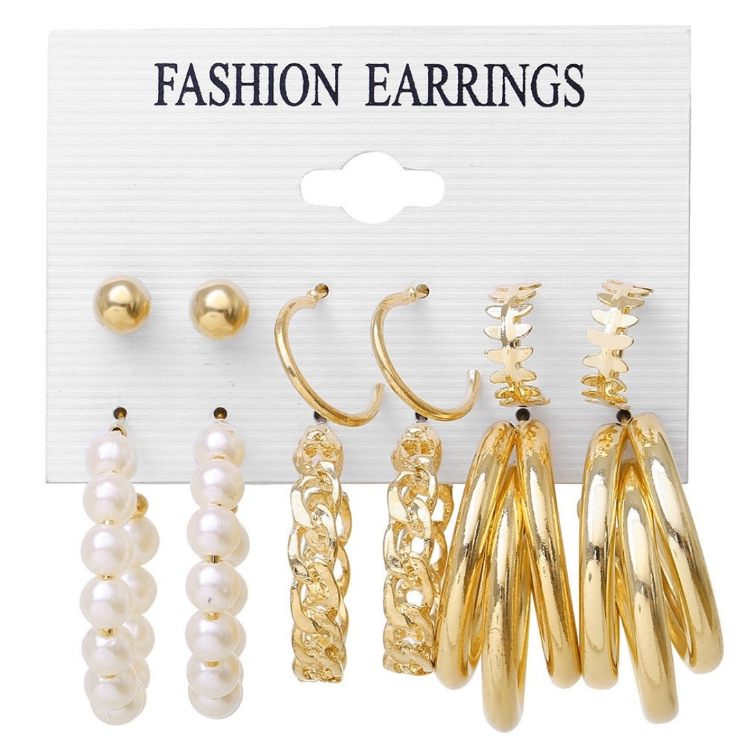 Golden Goddess Combo Earring