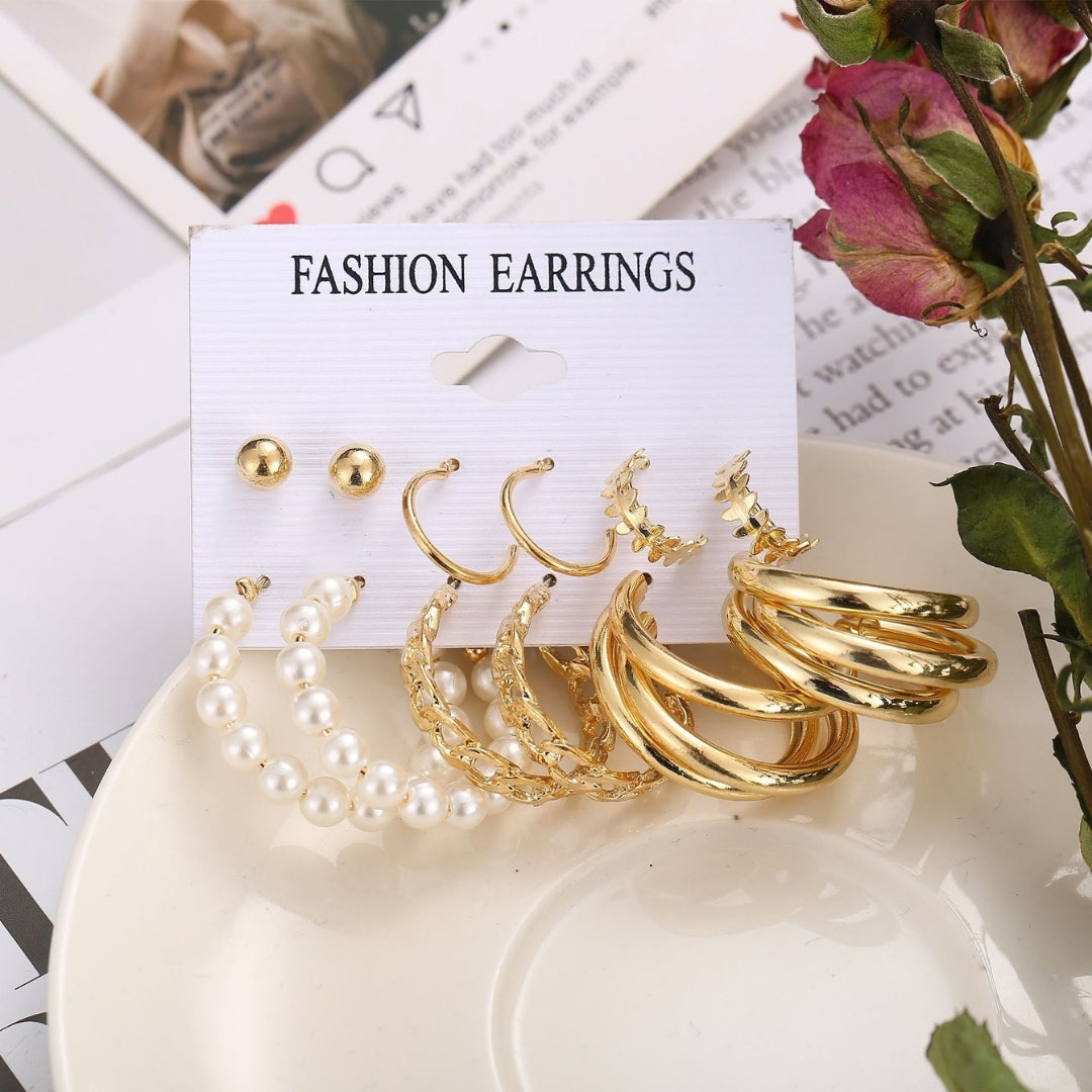 Golden Goddess Combo Earring