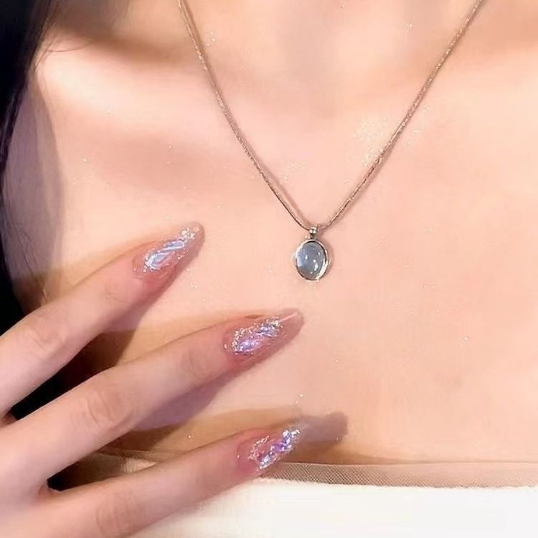 Silver Moonstone Necklace