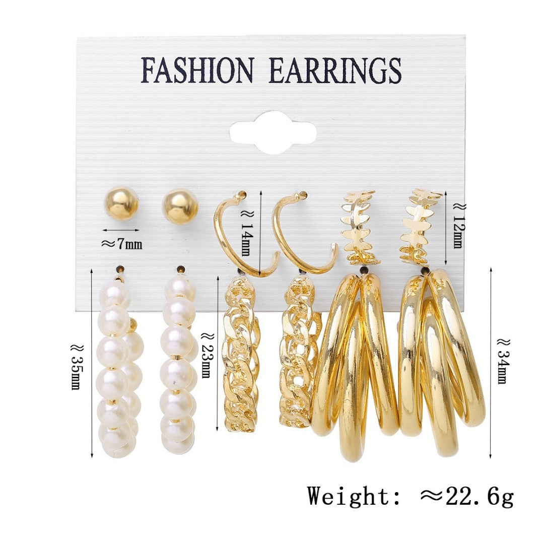 Golden Goddess Combo Earring