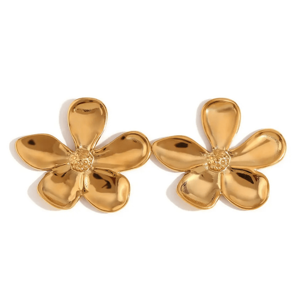 Golden Flower Earrings