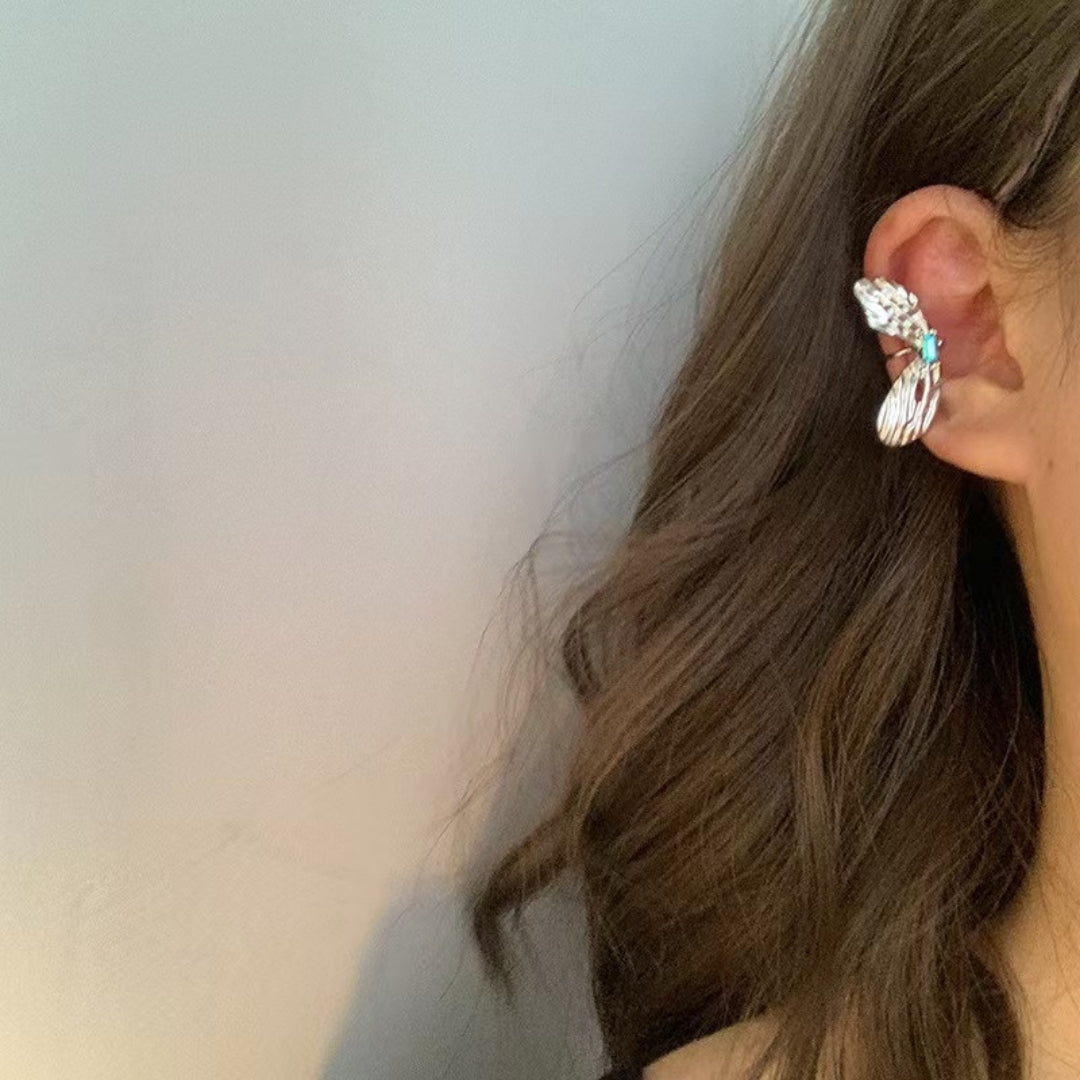 Fluttering Freedom Ear Cuff Earrings
