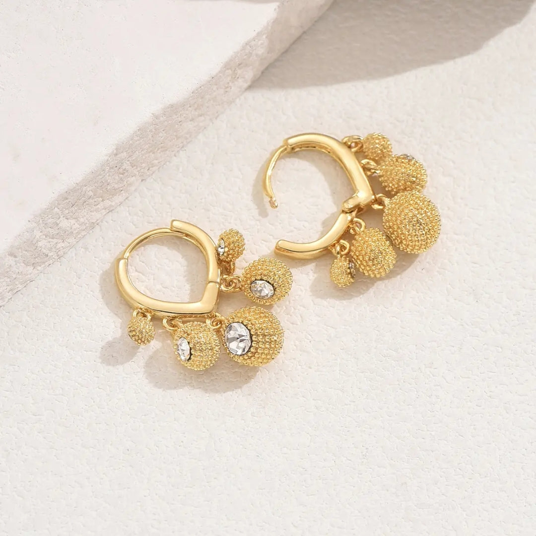 Gilded Grace Hoops Earrings