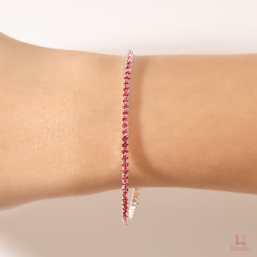 Eternity Ruby Stretchable Bracelet