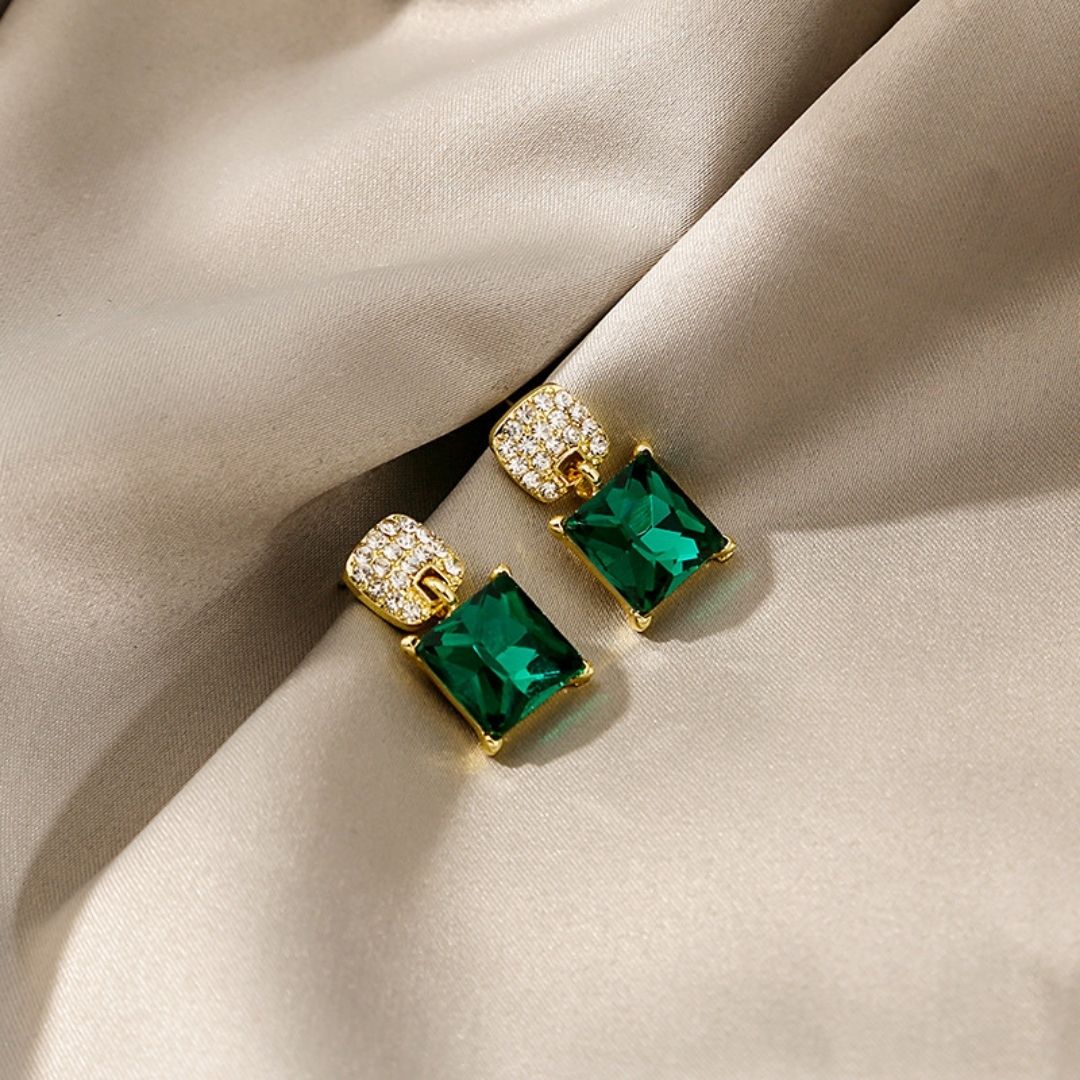 Emerald Royale Drops Earrings