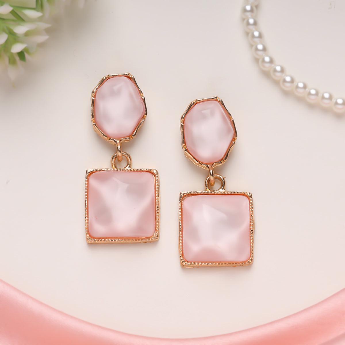 Blushing Beauty Statement Earrings