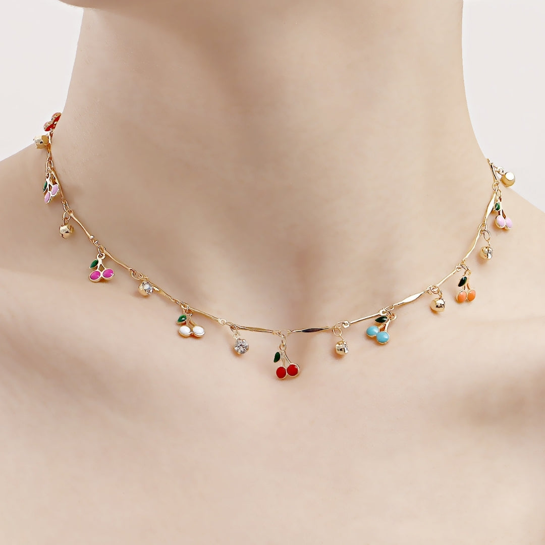 Cherry Blossom Charm Necklace
