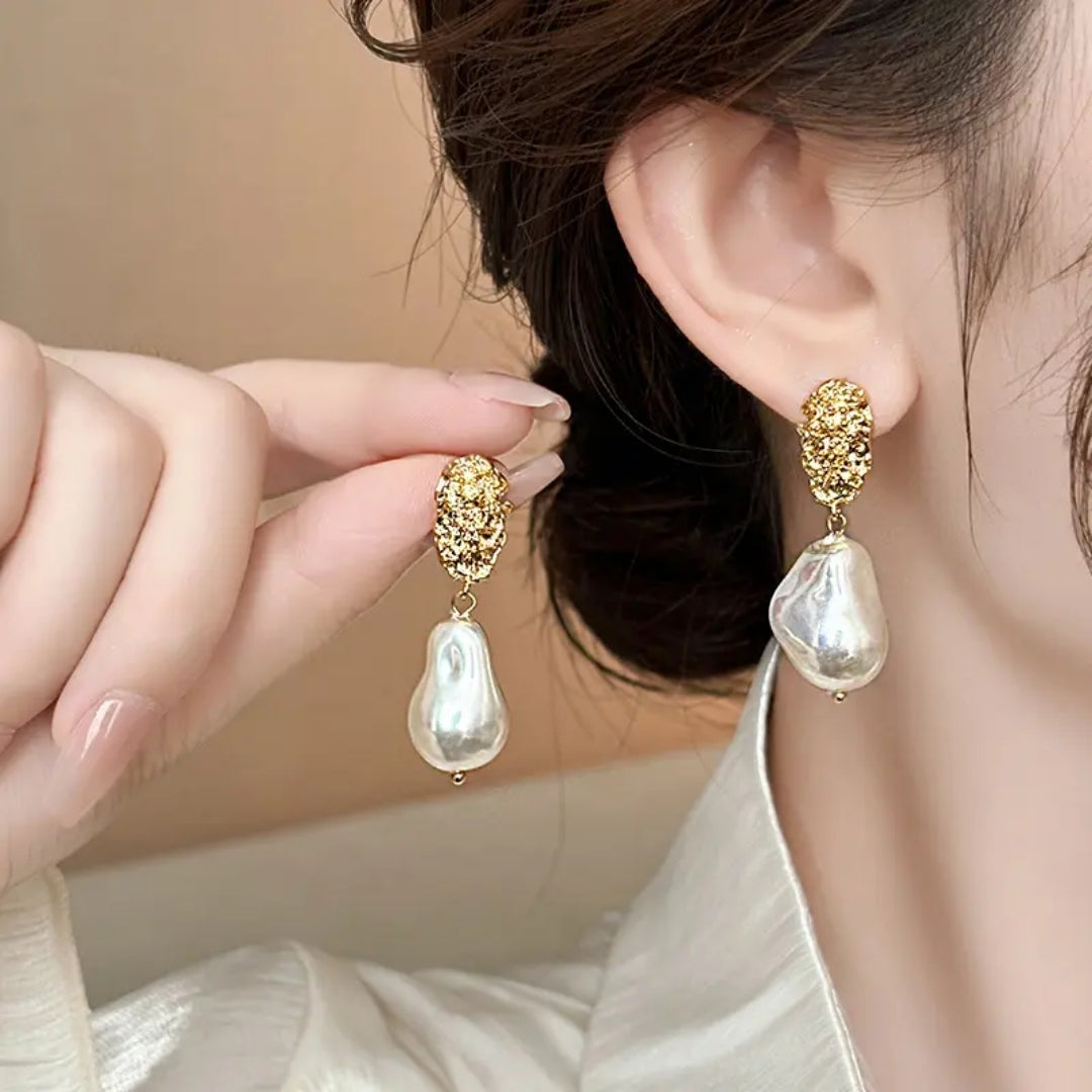 Opal Glow Statement Earring