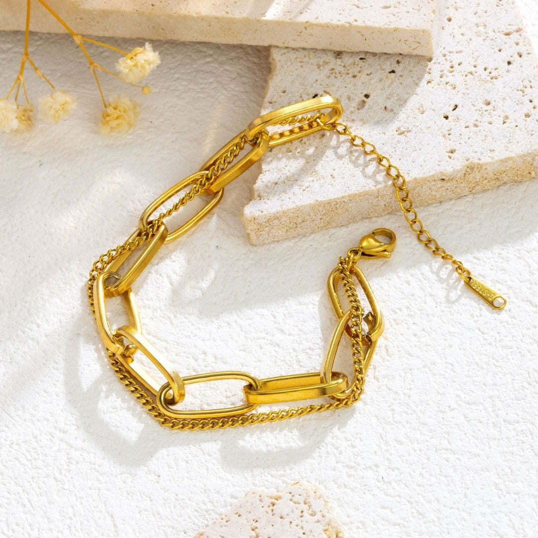 Dual Layer Chain Bracelet