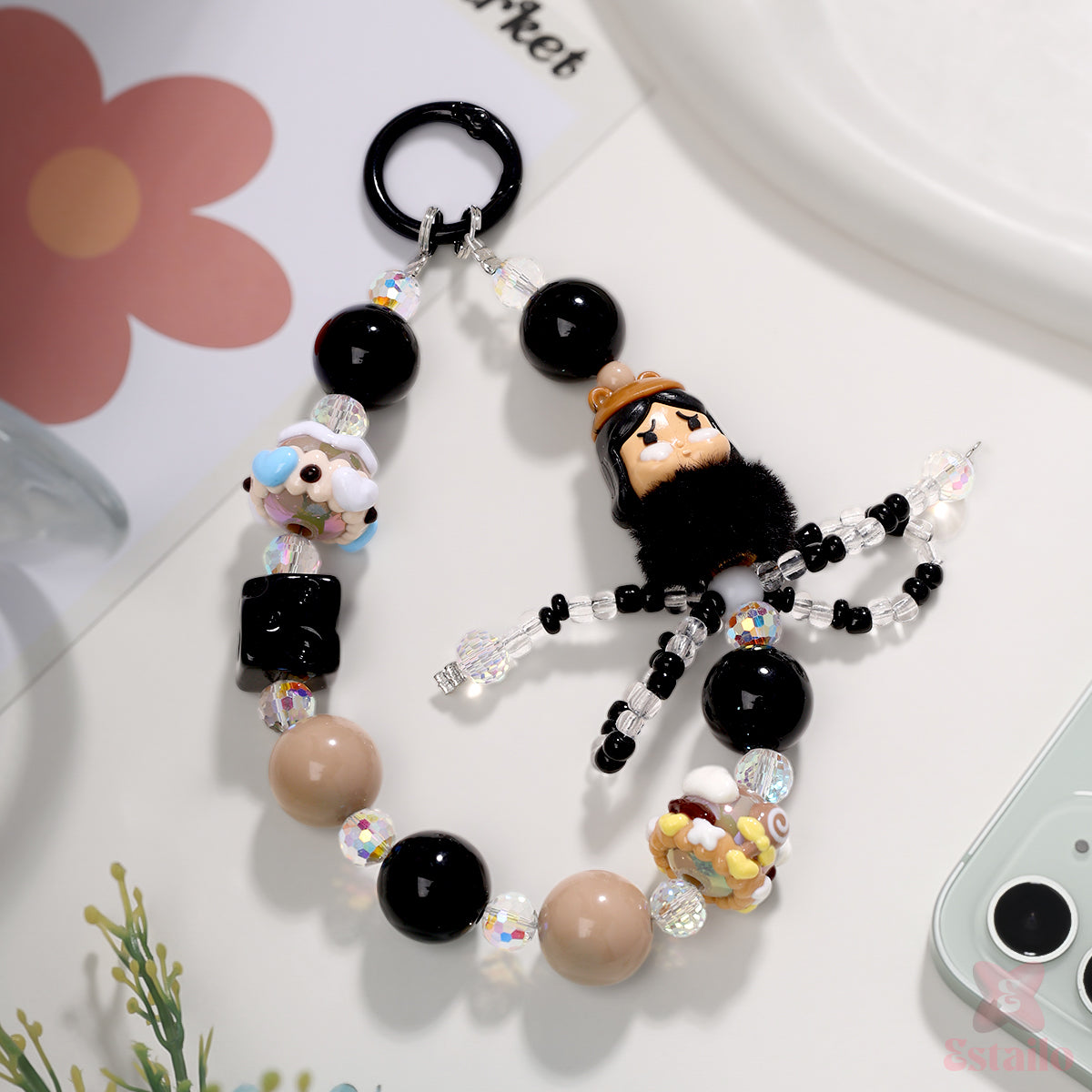 Fluffy Baddie Phone Charm