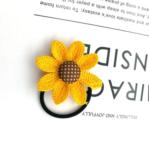 Crochet Sunflower Rubber