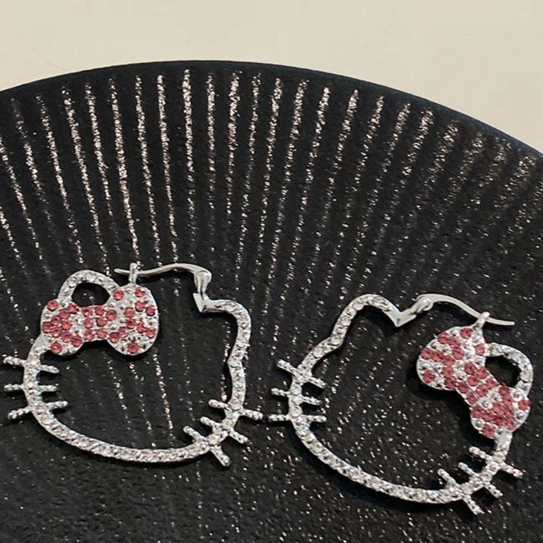 Hello Shimmer Hoops Earrings