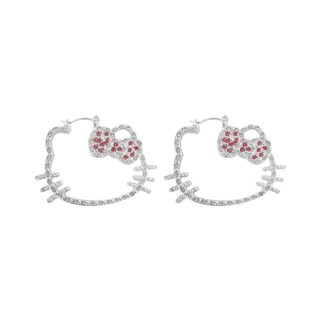 Hello Shimmer Hoops Earrings