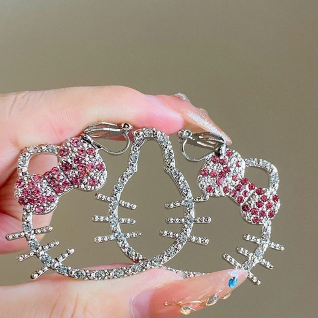 Hello Shimmer Hoops Earrings