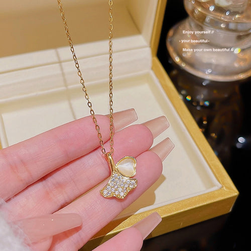 Ginkgo Whisper Necklace