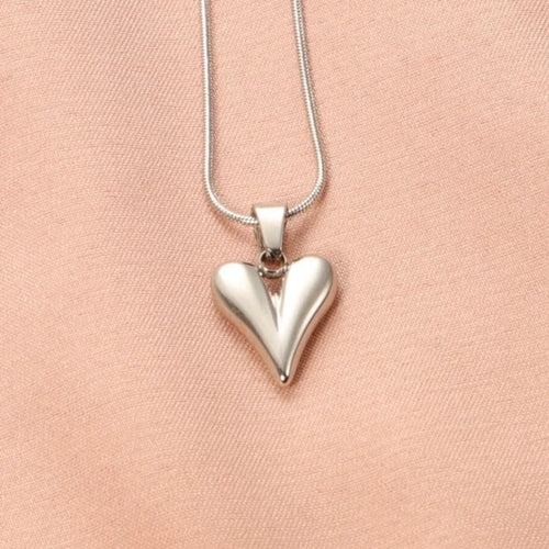 Sterling Silver Heart Neckpiece