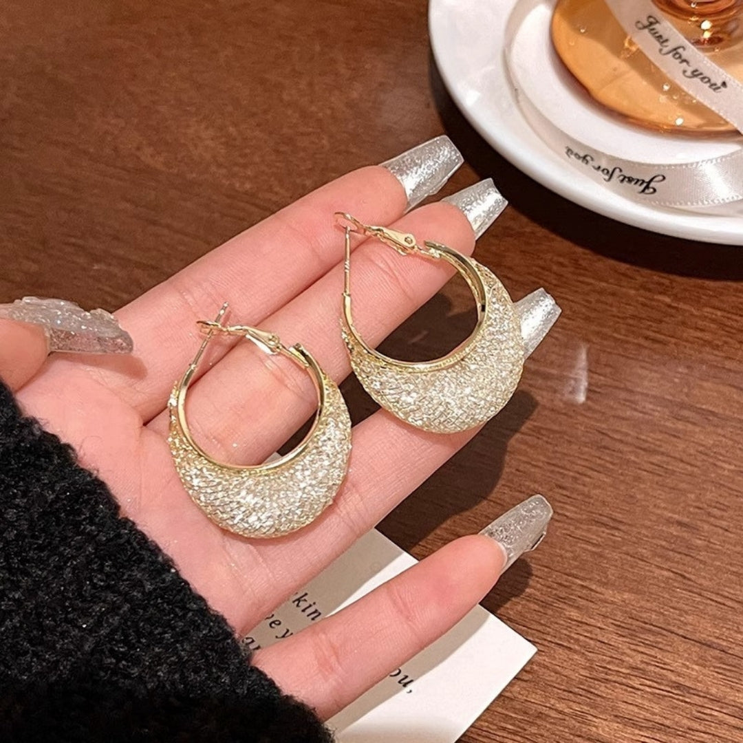 Mesmerize Mesh Hoops Earrings