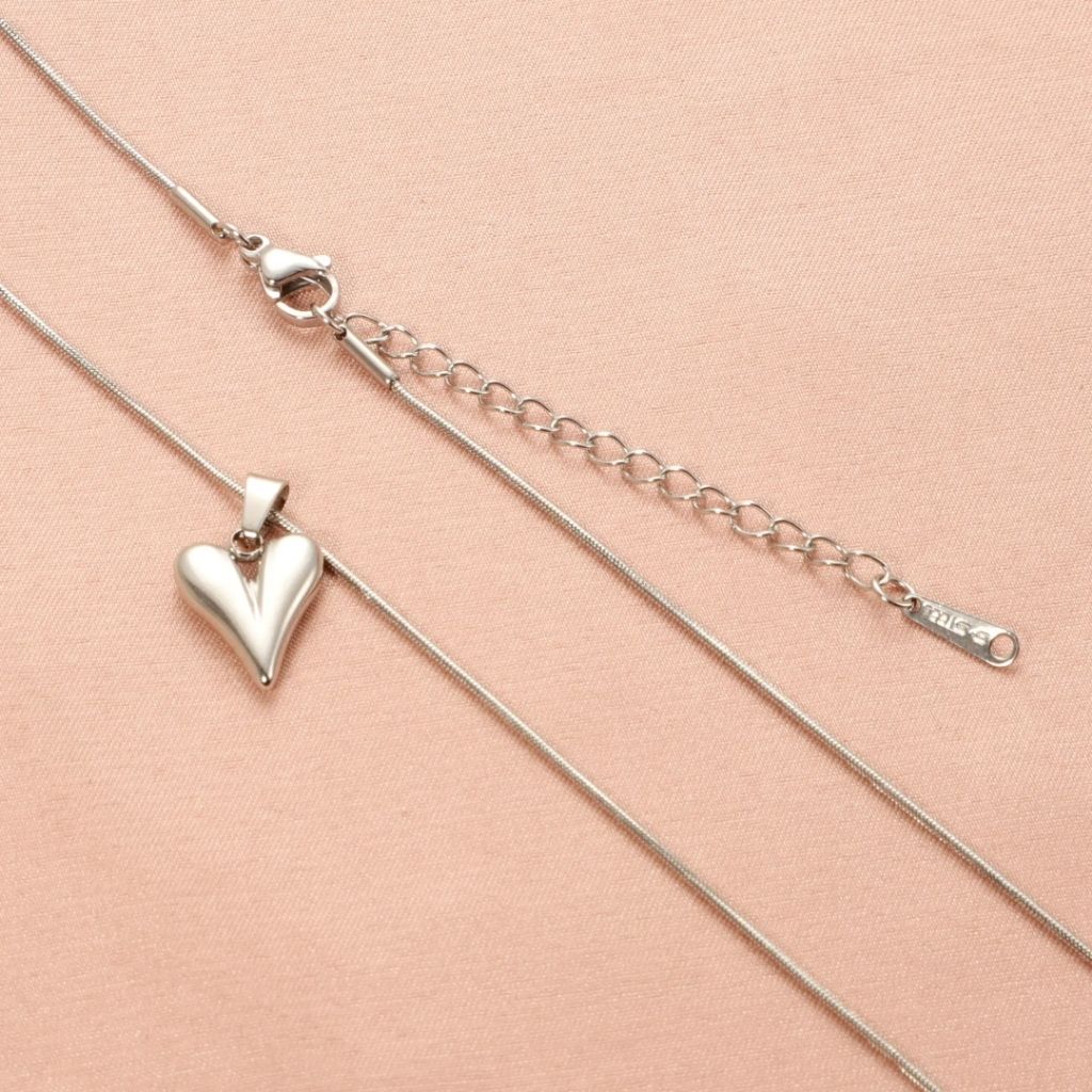 Sterling Silver Heart Neckpiece