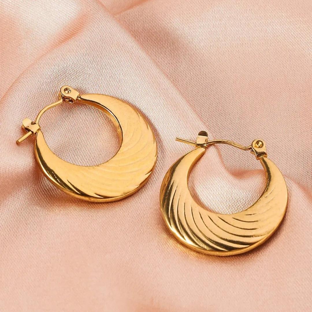 Oval Opulence Hoops Earrings