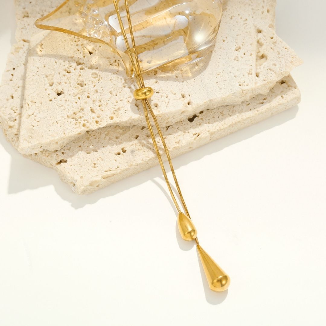 Golden Dewdrop Necklace