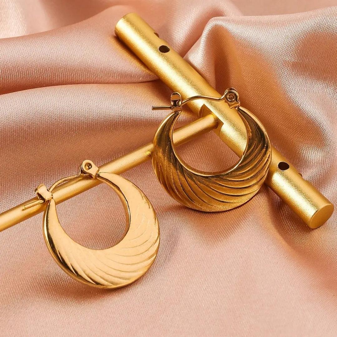 Oval Opulence Hoops Earrings