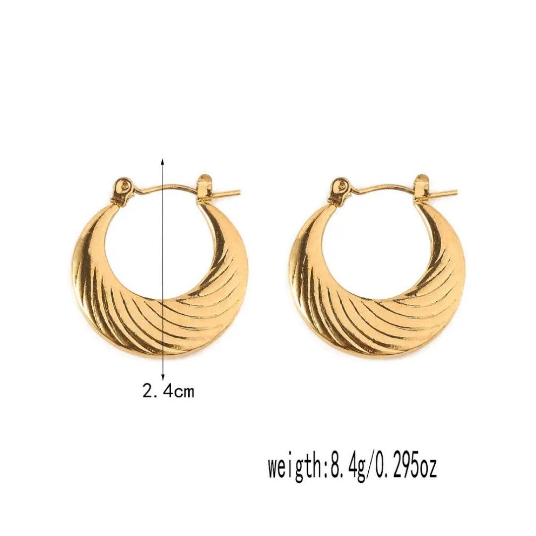 Oval Opulence Hoops Earrings