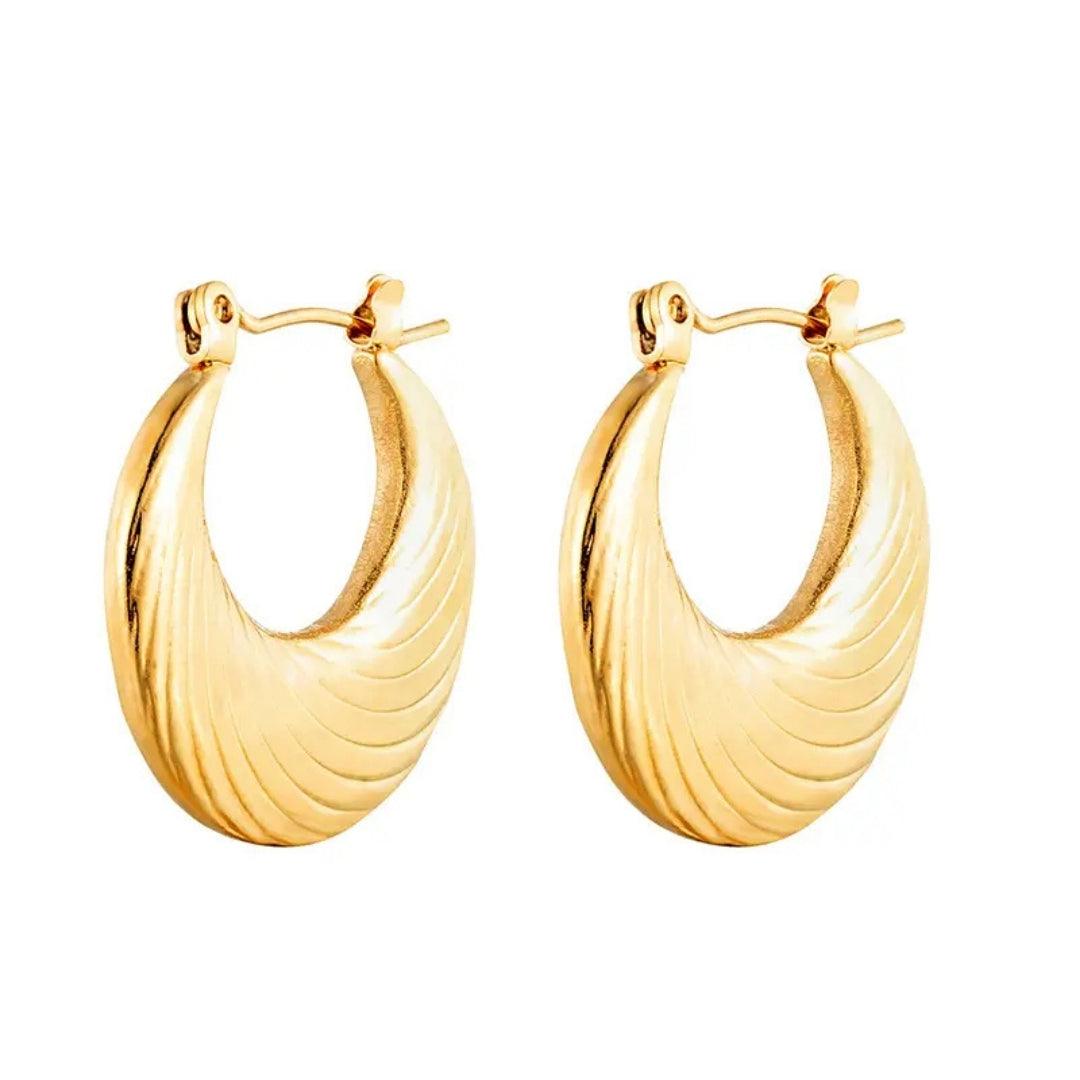 Oval Opulence Hoops Earrings