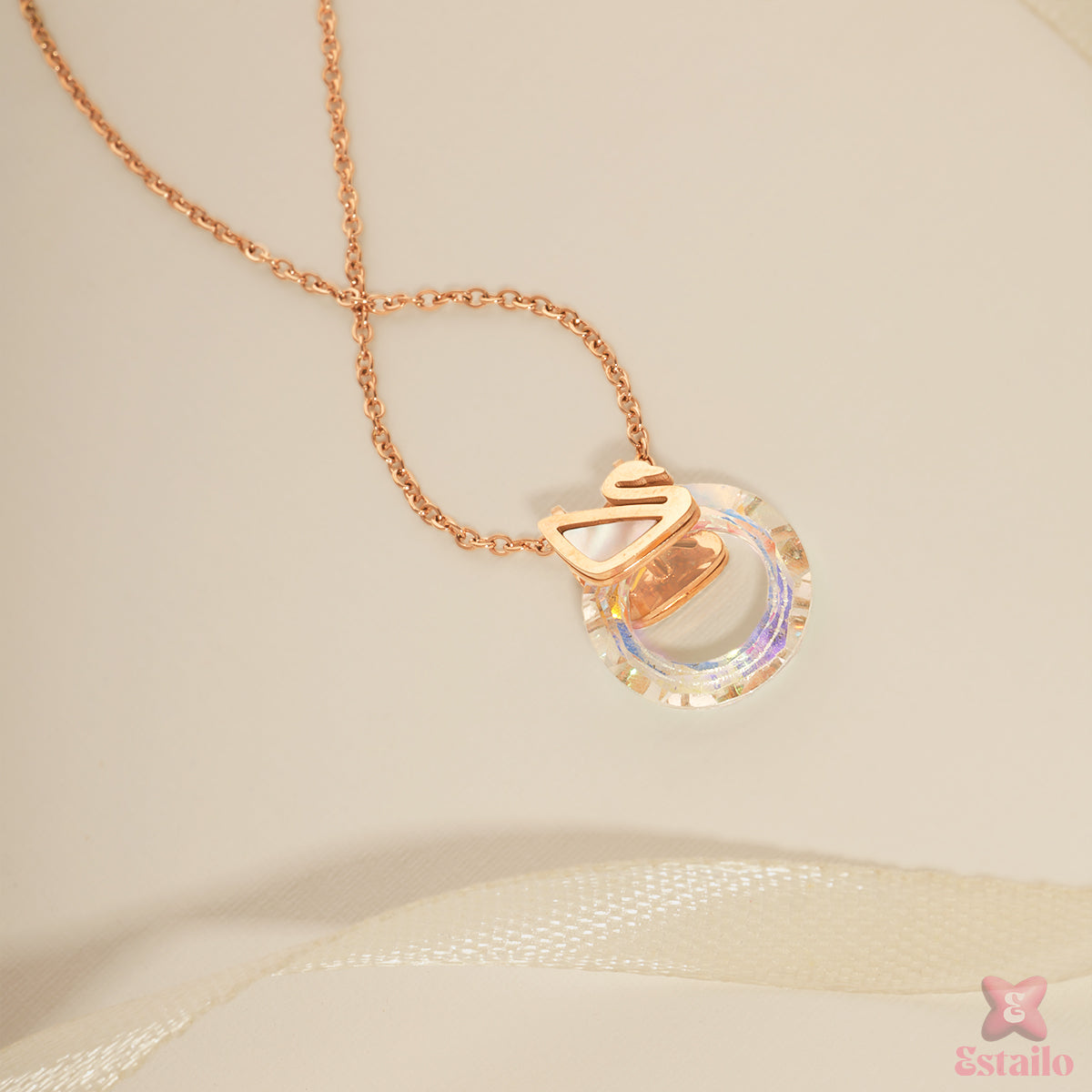 Twinkle Ring Charm Necklace