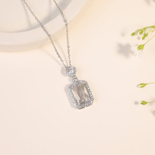 Crystal Dew Drop Necklace  reshot