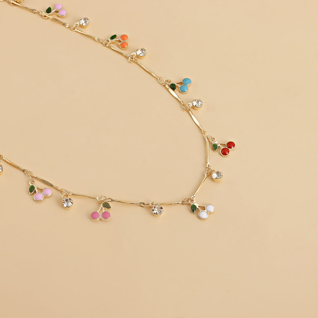 Cherry Blossom Charm Necklace