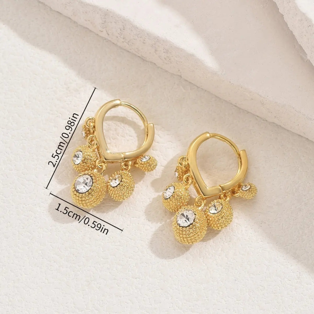 Gilded Grace Hoops Earrings