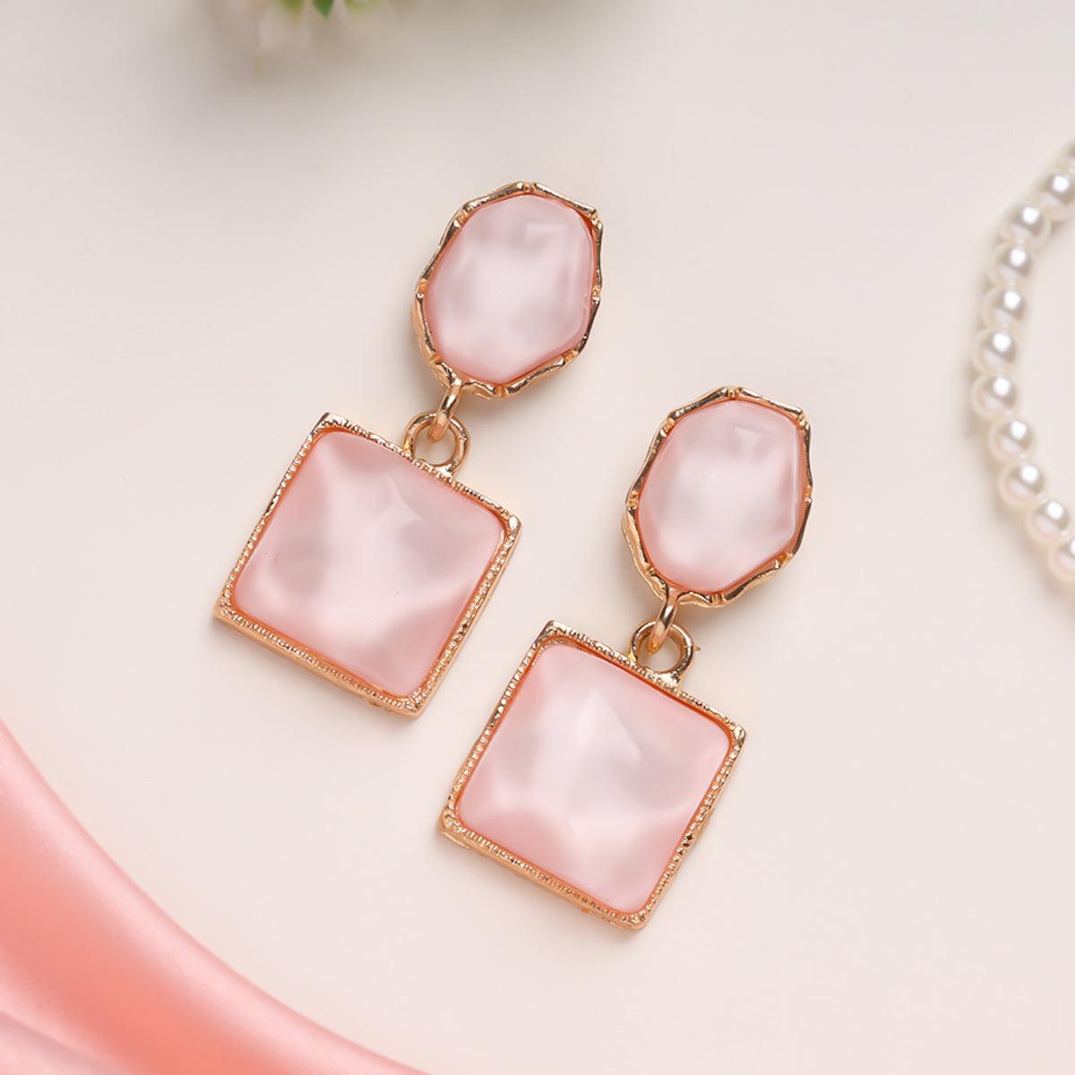 Blushing Beauty Statement Earrings