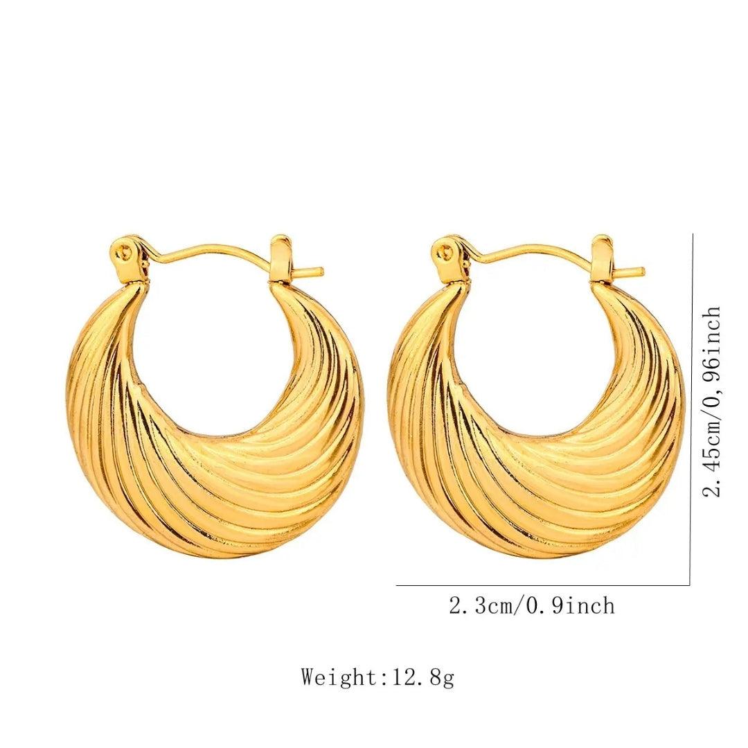 Oval Opulence Hoops Earrings