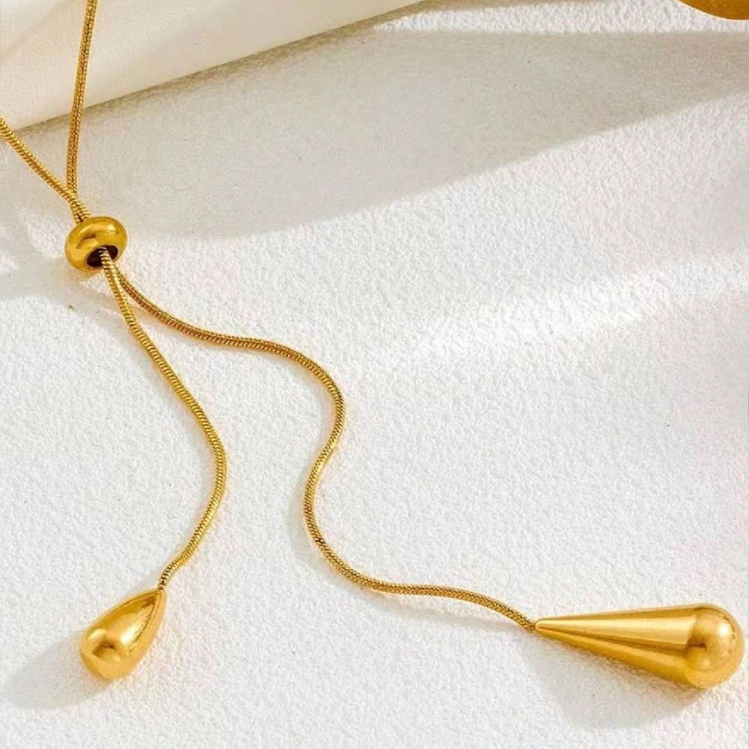 Golden Dewdrop Necklace