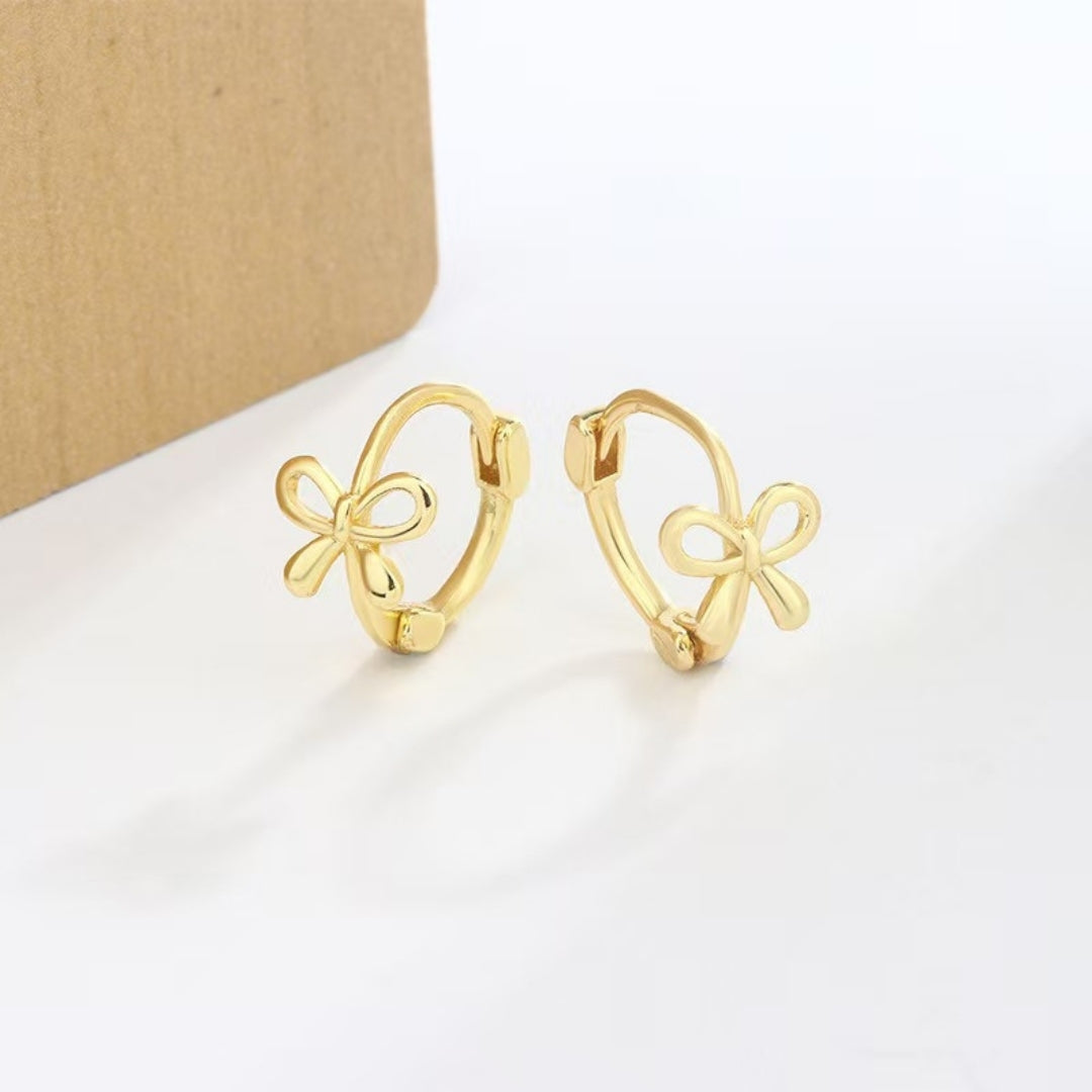 Bowknot Hoop Earrings