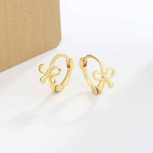 Bowknot Hoop Earrings